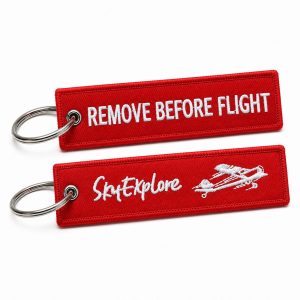 llavero remove before flight