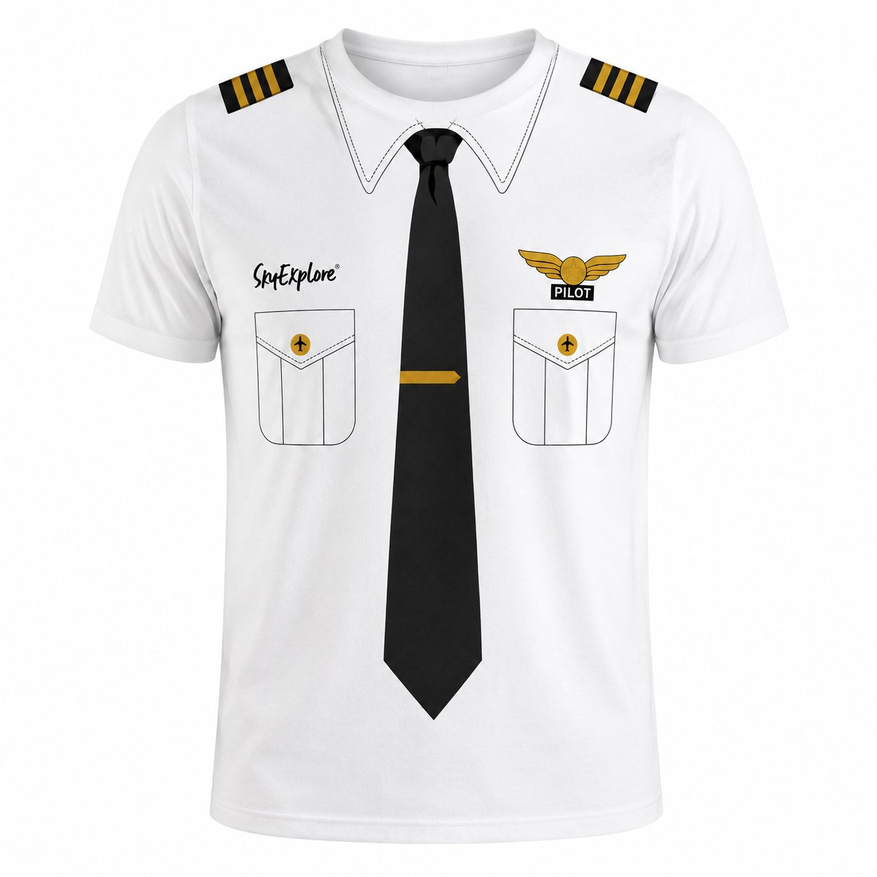 playera piloto aviador skyexplore